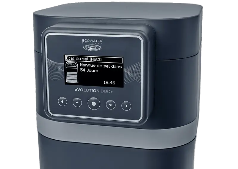 Adoucisseur d'eau compact et connecté DUO PLUS