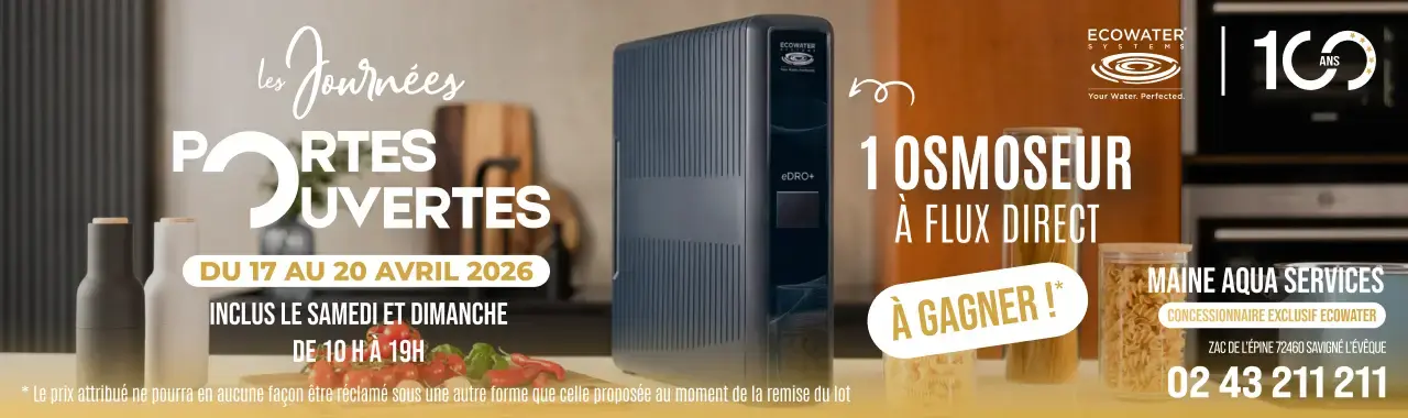 Journées Portes Ouvertes : 1 osmoseur à flux direct à gagner !